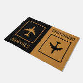 発着便シンプル  ドアマット (アングル)