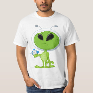 発破工を持つエイリアン Tシャツ