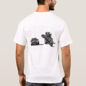 発育阻害の乗車を見ている1wheelfelons警察官 tシャツ (裏面)