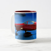 発育阻害の平らなマグ ツートーンマグカップ (正面左)