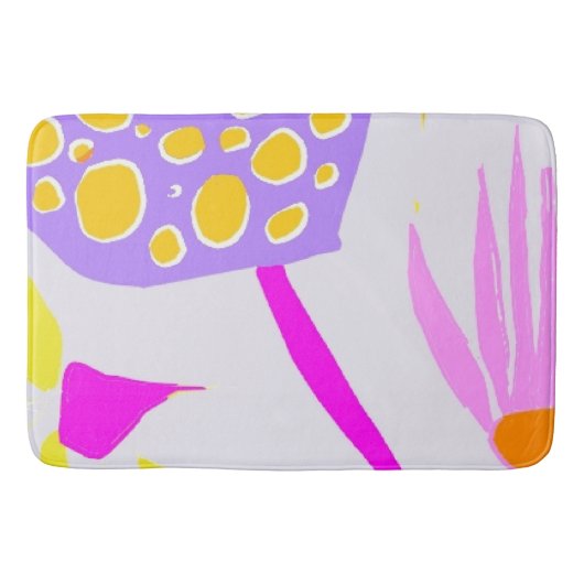 発芽する植物性イラストレーションバスマット バスマット (正面)