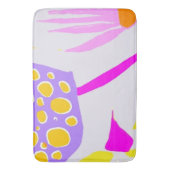 発芽する植物性イラストレーションバスマット バスマット (正面縦)