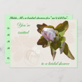 発芽のアネモネのブライダルシャワーの招待状 招待状 (正面/裏面)