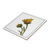 発芽のヒマワリの写真のセラミックタイル タイル (側面)