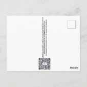 "発芽の科学者" ポストカード (裏面)