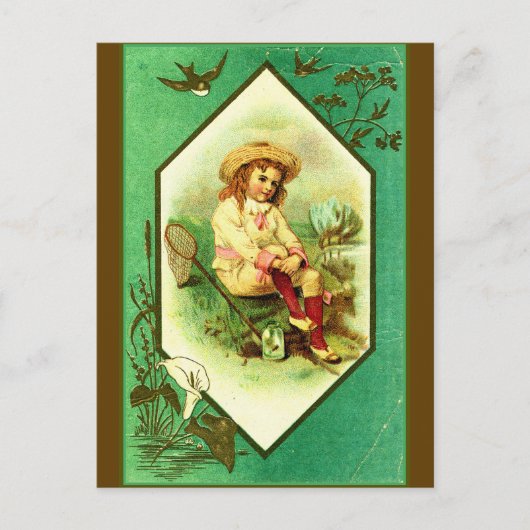 "発芽の科学者" ポストカード (正面)