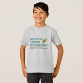 発芽の若いGenealogistの子供のTシャツ Tシャツ (正面フル)