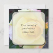 発芽の黄色バラのサンキューカード サンキューカード (裏面)