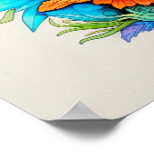 発芽林きのこコラージュイラストレーション ポスター (角)