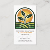 発芽種子と太陽オーガニック農家 名刺 (正面)