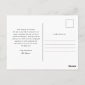 発表が待ち遠し結婚かった ポストカード (裏面)