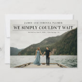 発表が待ち遠し結婚かった 招待状 (正面)