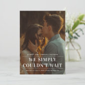 発表が待ち遠し結婚かった 招待状 (スタンド正面)