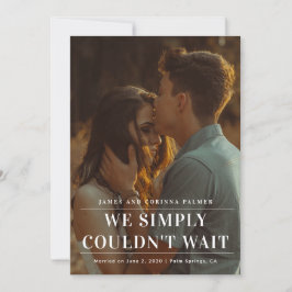 発表が待ち遠し結婚かった 招待状