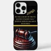 発表された真実のリーガル・ハンマー Case-Mate iPhoneケース (裏面)