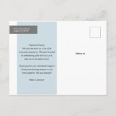 発表し結婚た 案内ポストカード (裏面)