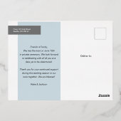 発表し結婚た 箔シーズンポストカード (裏面)