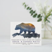 発表に先立って移転した住所の変更 案内ポストカード (スタンド正面)