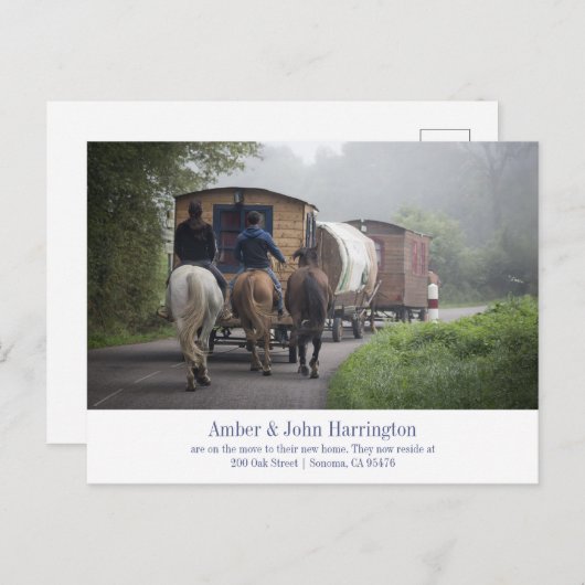 発表の移動 案内ポストカード (正面/裏面)