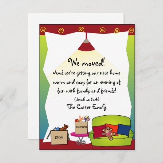 発表の移動 案内ポストカード (正面/裏面)