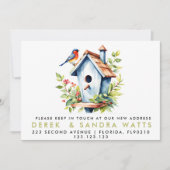 発表の鳥を移動した住所の変更 招待状 (正面)