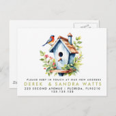 発表の鳥を移動した住所の変更 案内ポストカード (正面/裏面)