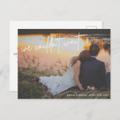 発表はがきを待結婚てなかった 案内ポストカード (正面/裏面)