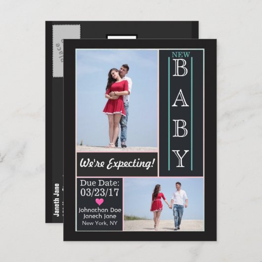 発表を予定している 案内ポストカード (正面/裏面)