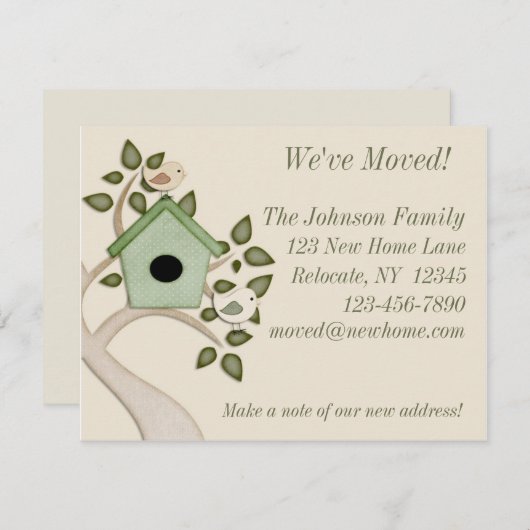 発表を動かしている鳥 案内状 (正面/裏面)