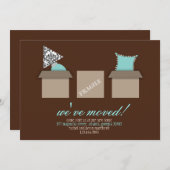 発表を動かすスタイリッシュな移動箱 案内状 (正面/裏面)