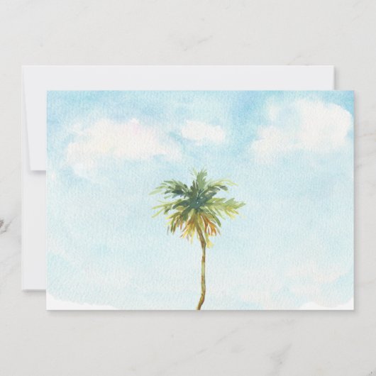 発表を動かすビーチサンダルは人生が良い 招待状 (裏面)