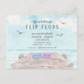 発表を動かすビーチサンダルは人生が良い 案内ポストカード (正面)