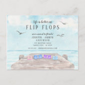 発表を動かすビーチサンダルは人生が良い 案内ポストカード (正面)