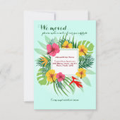 発表を動かす熱帯花 案内状 (正面)