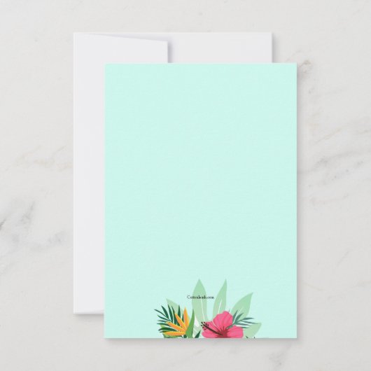 発表を動かす熱帯花 案内状 (裏面)