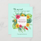 発表を動かす熱帯花 案内状 (正面/裏面)