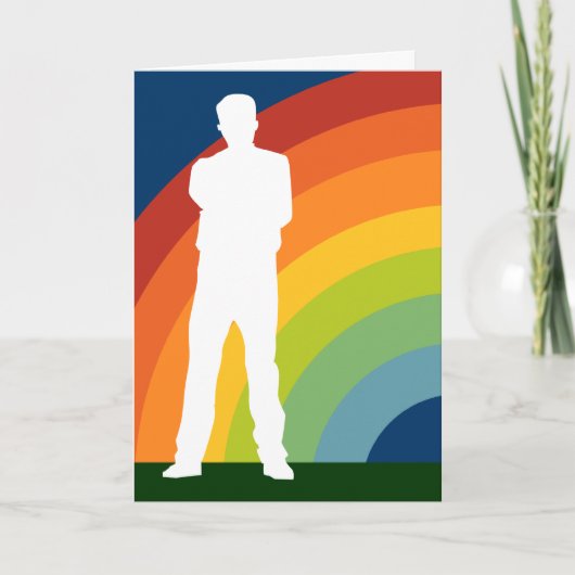 発表を来る大きく陽気な虹 案内状 (正面)