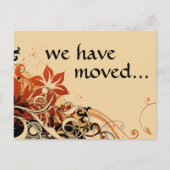 発表を移動した 案内ポストカード (正面)