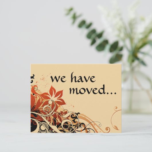 発表を移動した 案内ポストカード (スタンド正面)