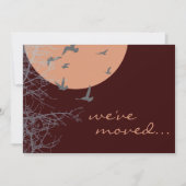 発表を移動した 案内状 (正面)