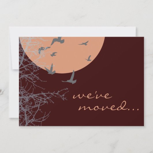 発表を移動した 案内状 (正面)