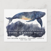 発表クジラの住所の変更 案内ポストカード (正面)