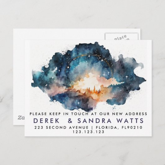 発表スターを移動したアドレスの変更 案内ポストカード (正面/裏面)