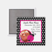 発表マグネットブラックスプリングタイムレディーバグ マグネット (正面/裏面)