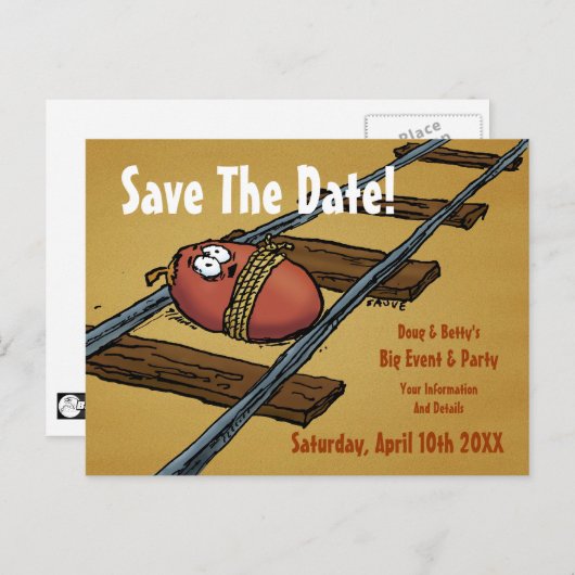 発表日の保おもしろい存 案内ポストカード (正面/裏面)