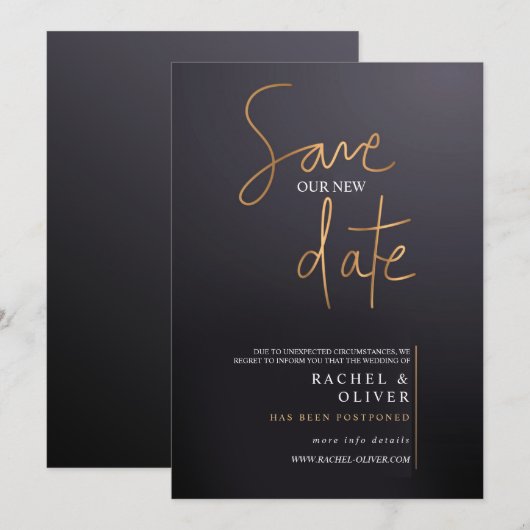 発表日の保モダン存 案内状 (正面/裏面)