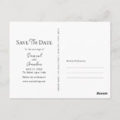 発表日を保存 | タージマハルインドヴィンテージ ポストカード (裏面)