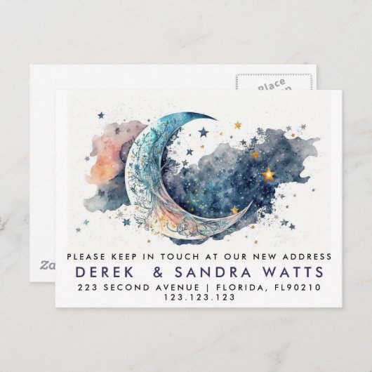 発表月を移動したアドレスの変更 案内ポストカード (正面/裏面)