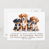 発表犬を移動したアドレスの変更 案内ポストカード (正面/裏面)