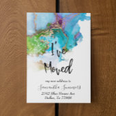 発表用金ゴールドの水色を移動 ポストカード